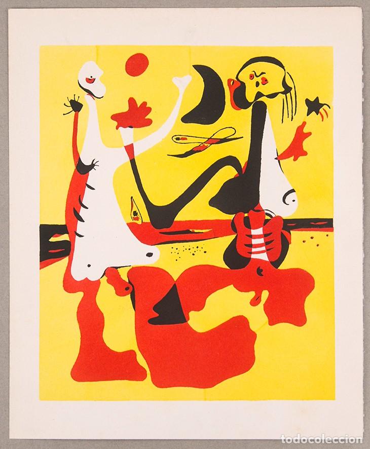 Arte: JOAN MIR&Oacute; - POCHOIR - 1949
