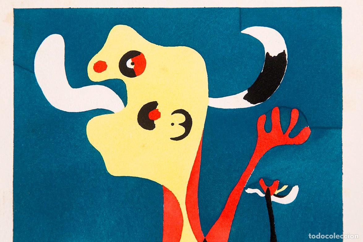 Arte: JOAN MIR&Oacute; - POCHOIR - 1949 - Foto 2