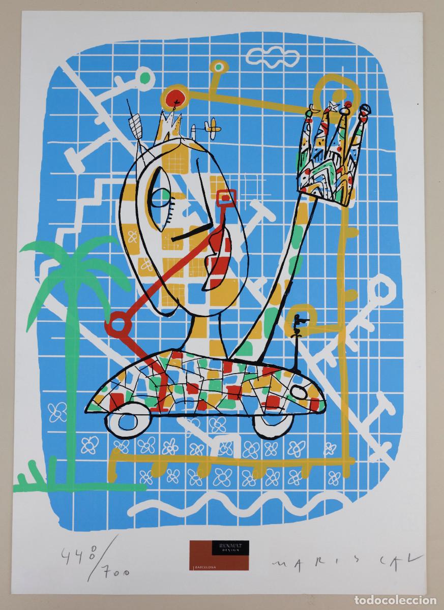 Arte: Javier Mariscal, firmado y numerado a l&aacute;piz. Edici&oacute;n para renault 50x35cm.