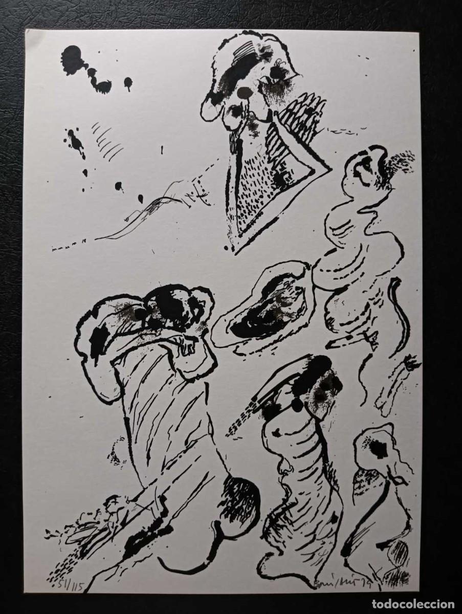 Arte: Bonifacio Alfonso (San Sebasti&aacute;n 1933-2011) serigraf&iacute;a 1979 de 22x32cms, firmada a l&aacute;piz y 51/115