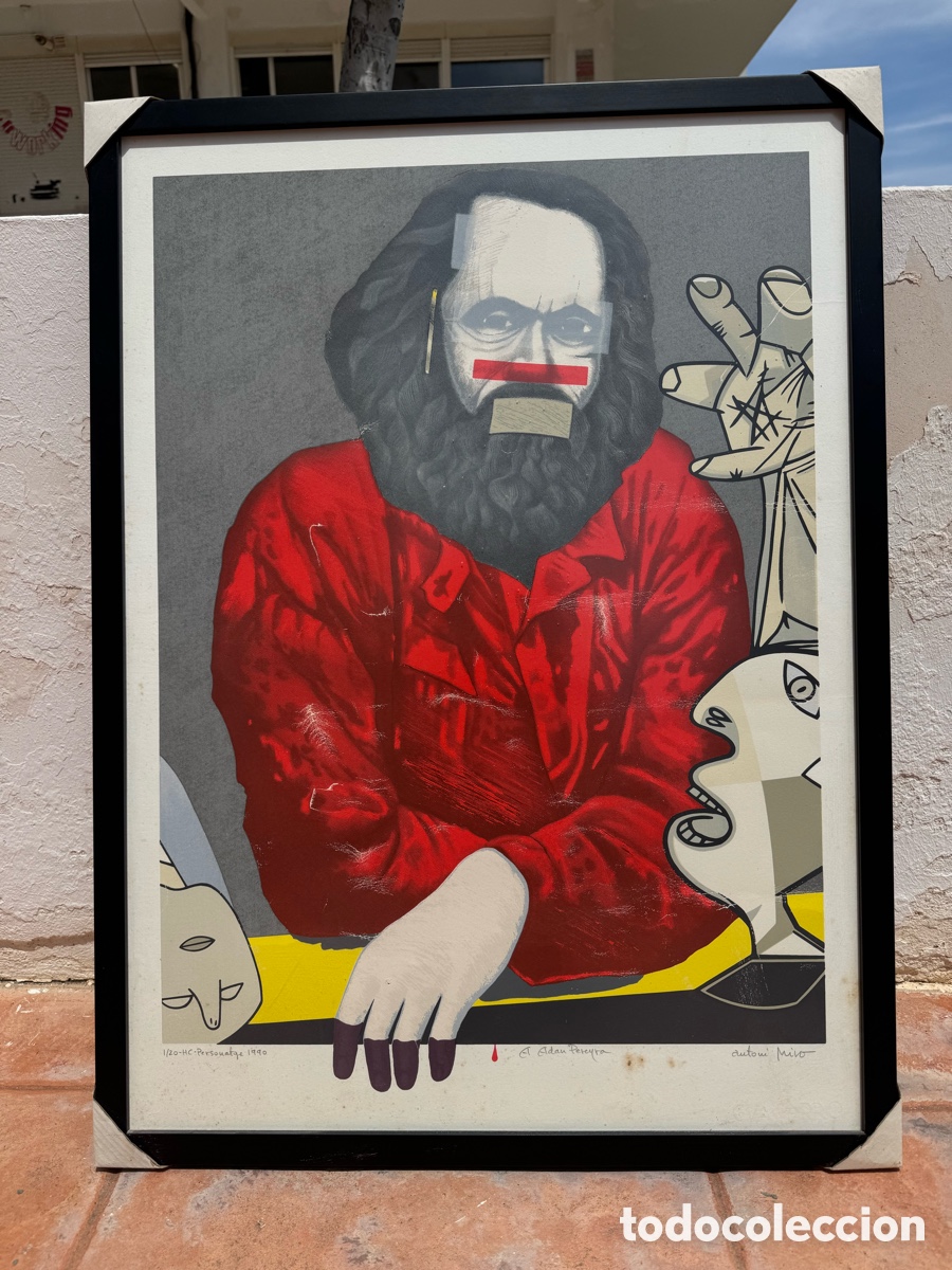 Arte: Obra serigraf&iacute;a Antoni Mir&oacute; 1/20 enmarcada