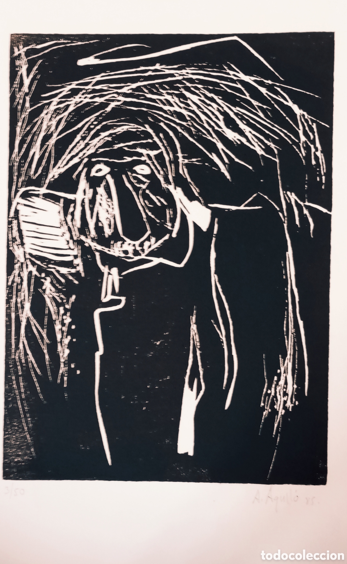 Art: ALBERT AGULL&Oacute; SERIGRAFIA (LITOGRAF&Iacute;A) FIRMADA Y NUMERADA 3/50.