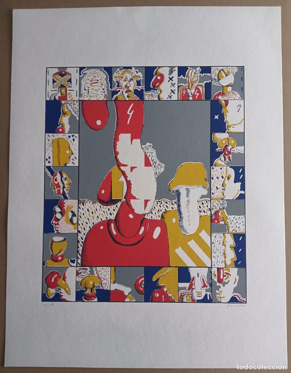 Arte: Emiliano Ramos (San Pedro de la Vi&ntilde;a Zamora le&oacute;n 1953) serigraf&iacute;a 42x36 papel 65x50 firma y /150