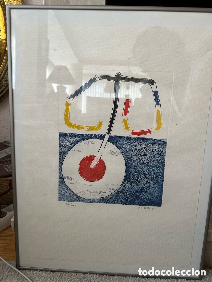 Arte: VICTOR CEPRIAN CORTES SERIGRAFIA ORIGINAL FIRMADA Y NUMERADA