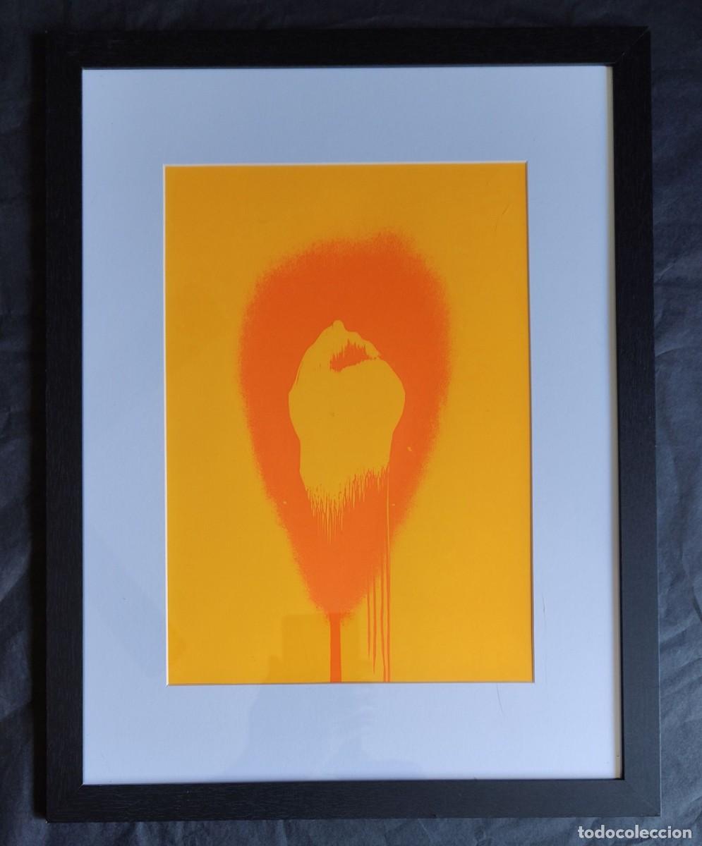 Arte: Otto Piene (1928-2014) - Orange Yellow First, serigrafia