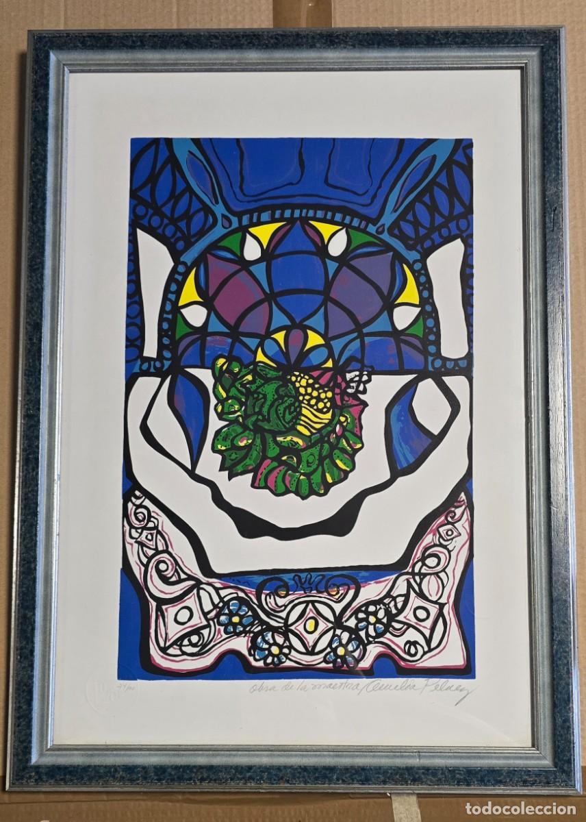 Arte: Amelia Pel&aacute;ez. Serigraf&iacute;a firmada y numerada. Arte cubano