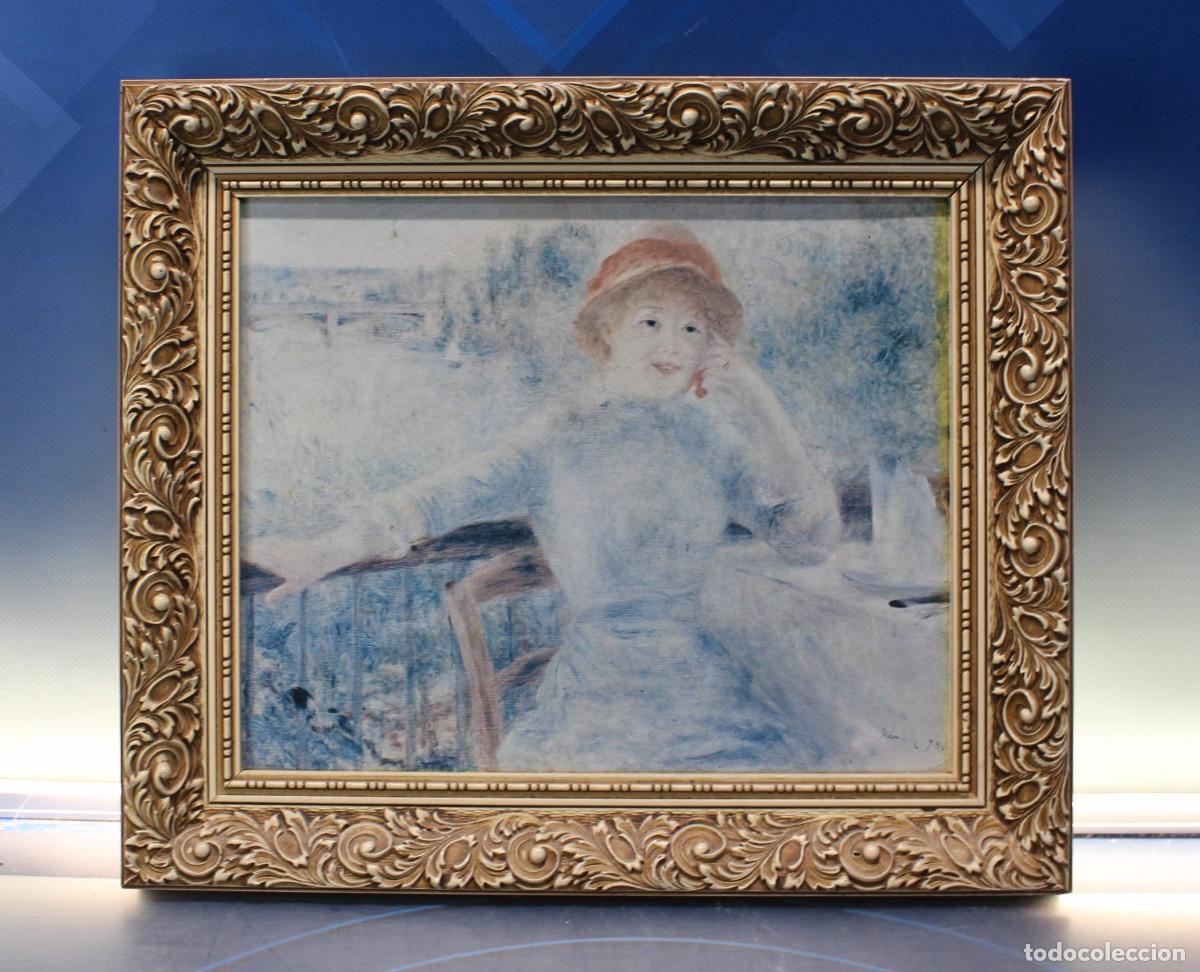 Arte: &rdquo;Retrato de Alphonsine Fournaise&rdquo;, Renoir. Serigraf&iacute;a enmarcada.