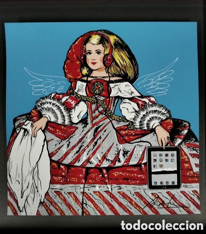 Arte: Obra Original Antonio de Felipe &rdquo;La Infantita con Smartphone&rdquo; Meninas Telef&oacute;nica