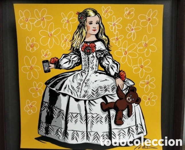 Arte: Obra Original Antonio de Felipe &rdquo;La Infantita con Smartphone&rdquo; Meninas Telef&oacute;nica