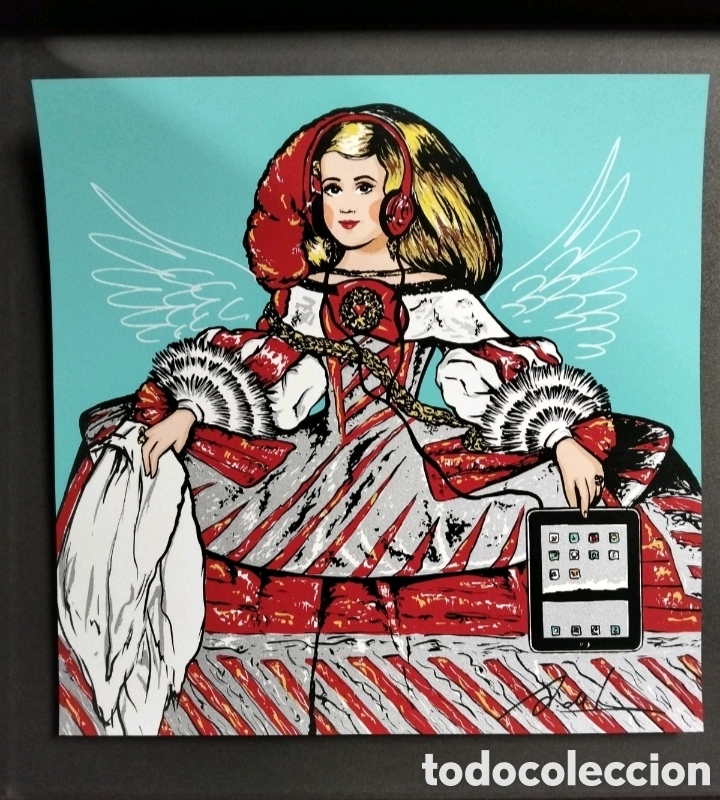 Arte: Obra Original Antonio de Felipe &rdquo;La Infantita con Smartphone&rdquo; Meninas Telef&oacute;nica