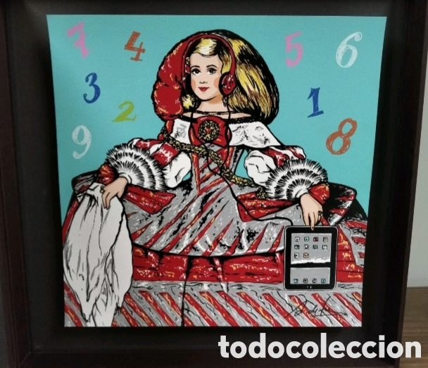 Arte: Obra Original Antonio de Felipe &rdquo;La Infantita con Smartphone&rdquo; Meninas Telef&oacute;nica