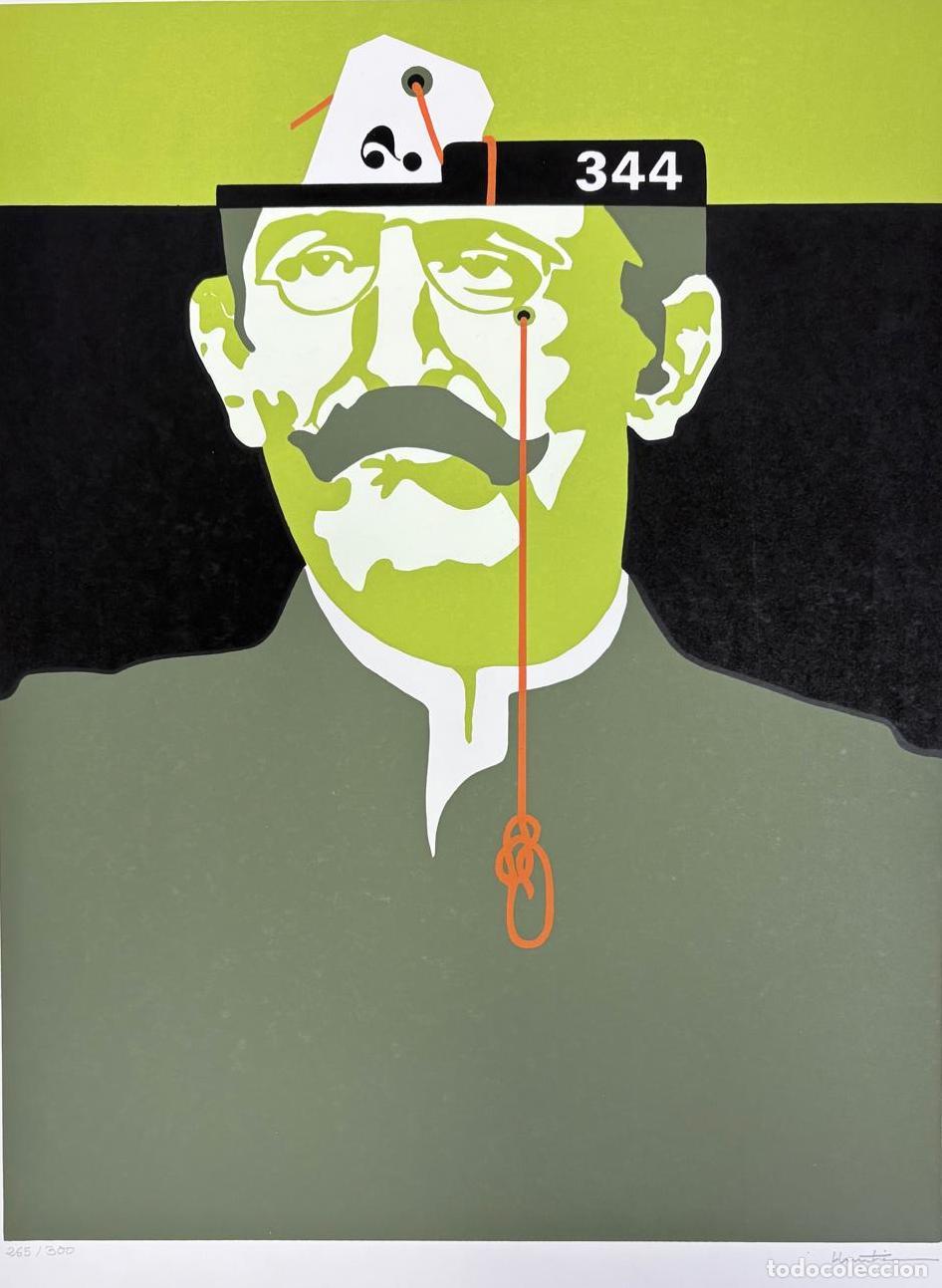 Arte: SERIGRAF&Iacute;A RETRATO CON N&Uacute;MERO 344. NACHO URRUTIA, C. 1990