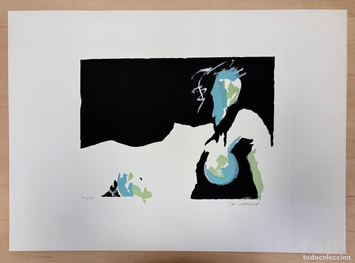 Kunst: SERIGRAF&Iacute;A ABSTRACTA FIRMADA Y NUMERADA 265/300. RAM&Oacute;N DE VARGAS LEZAMA-LEGUIZAM&Oacute;N