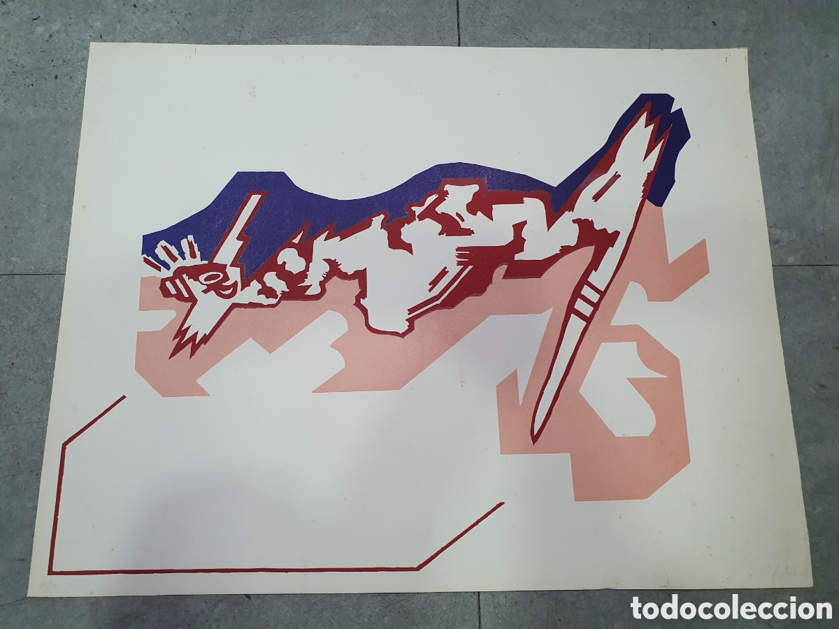 Kunst: Luis Gordillo. Serigrafia. Numerada 50 uds. (L10)