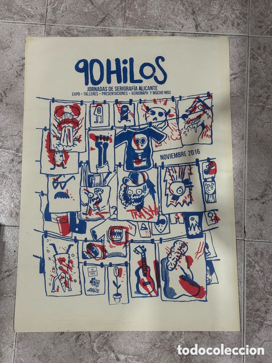 Arte: Jornada Serigraf&iacute;a de Alicante original 90 hilos 2016