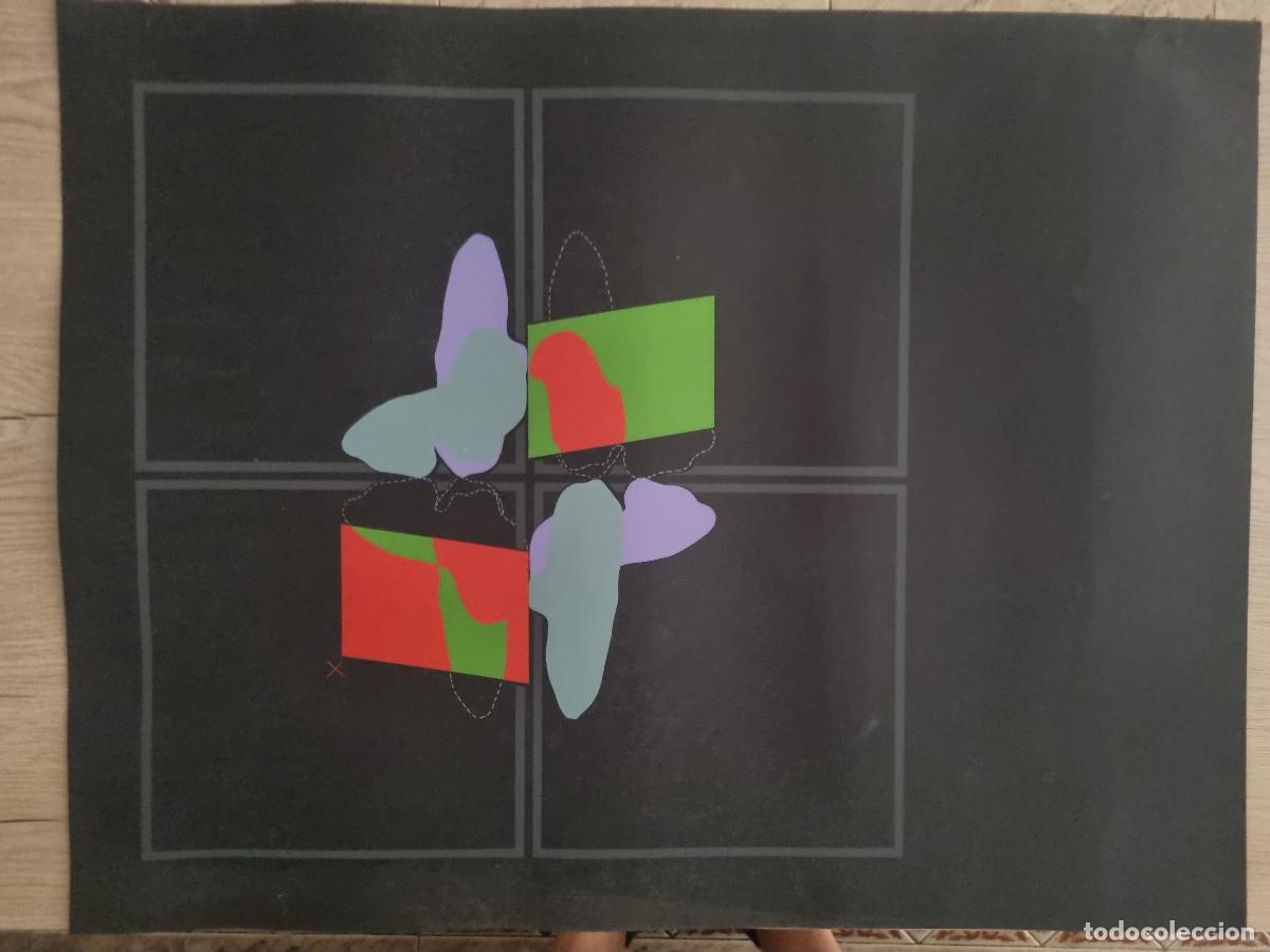 Kunst: SERIGRAFIA MIGUEL ANGEL CAMPANO 1972 LEER TEXTO DEL REVERSO ORIGINAL