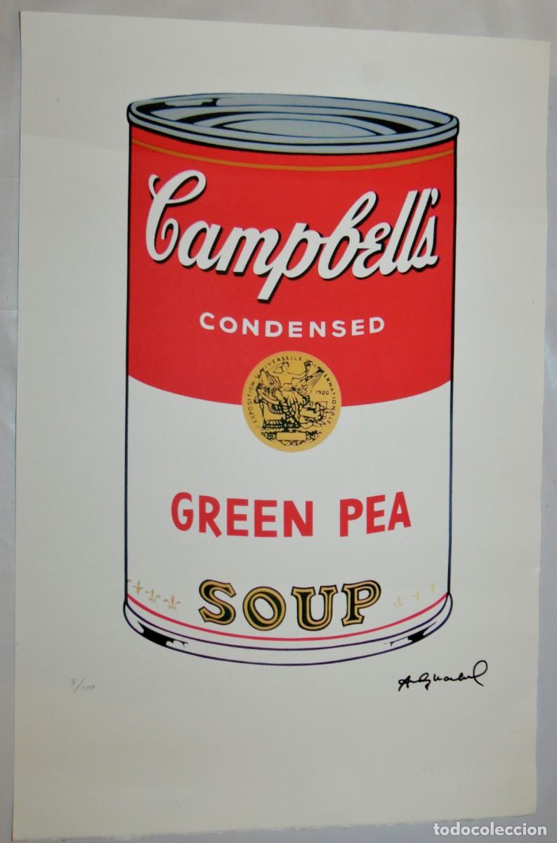Arte: ANDY WARHOL - SOPA CAMPBELL&acute;S - 1982 - LITOGRAFIA 3/100 - 57 X 38 CMS