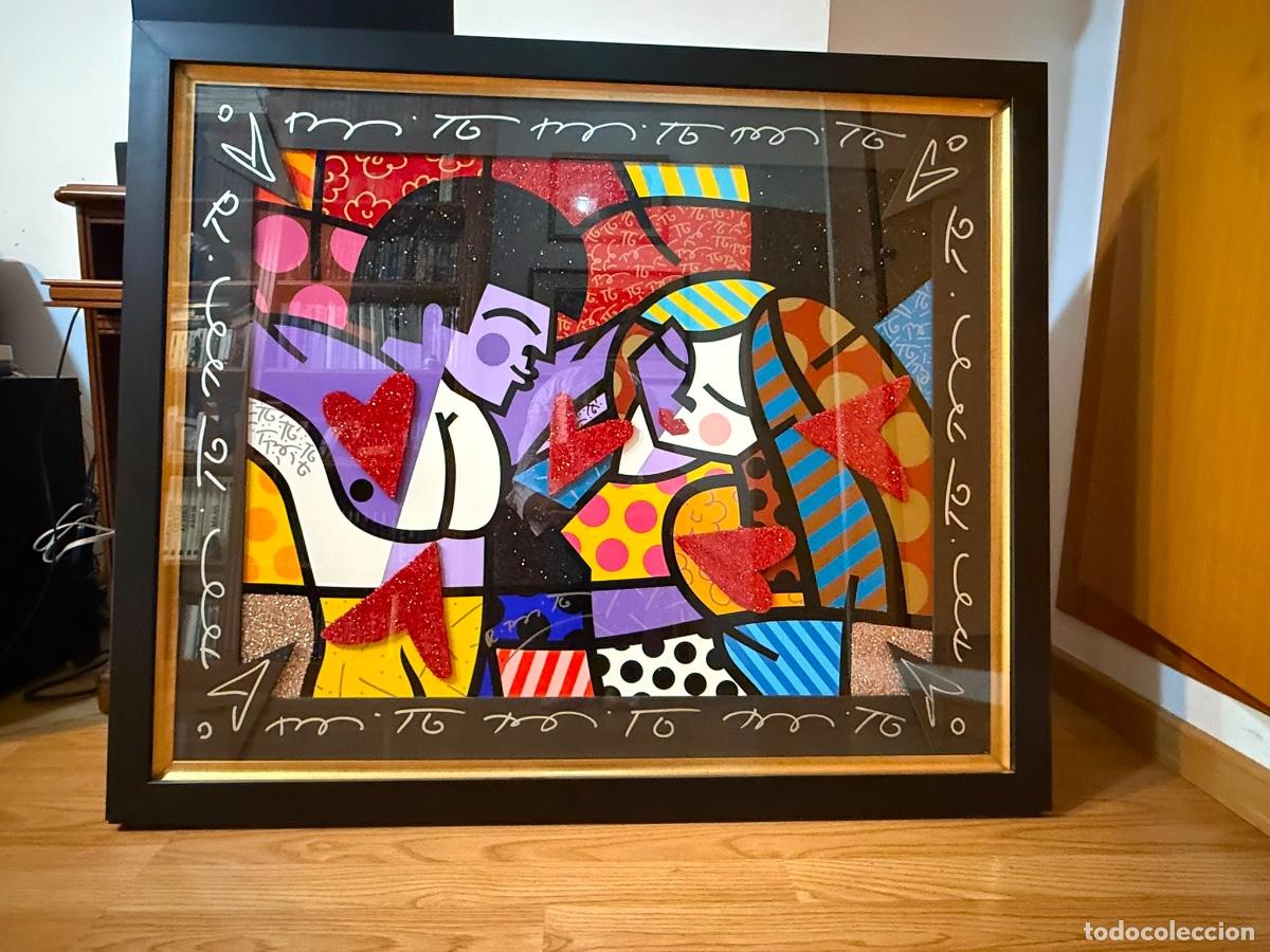 Arte: Cuadro serigraf&iacute;a First Love de Romero Britto