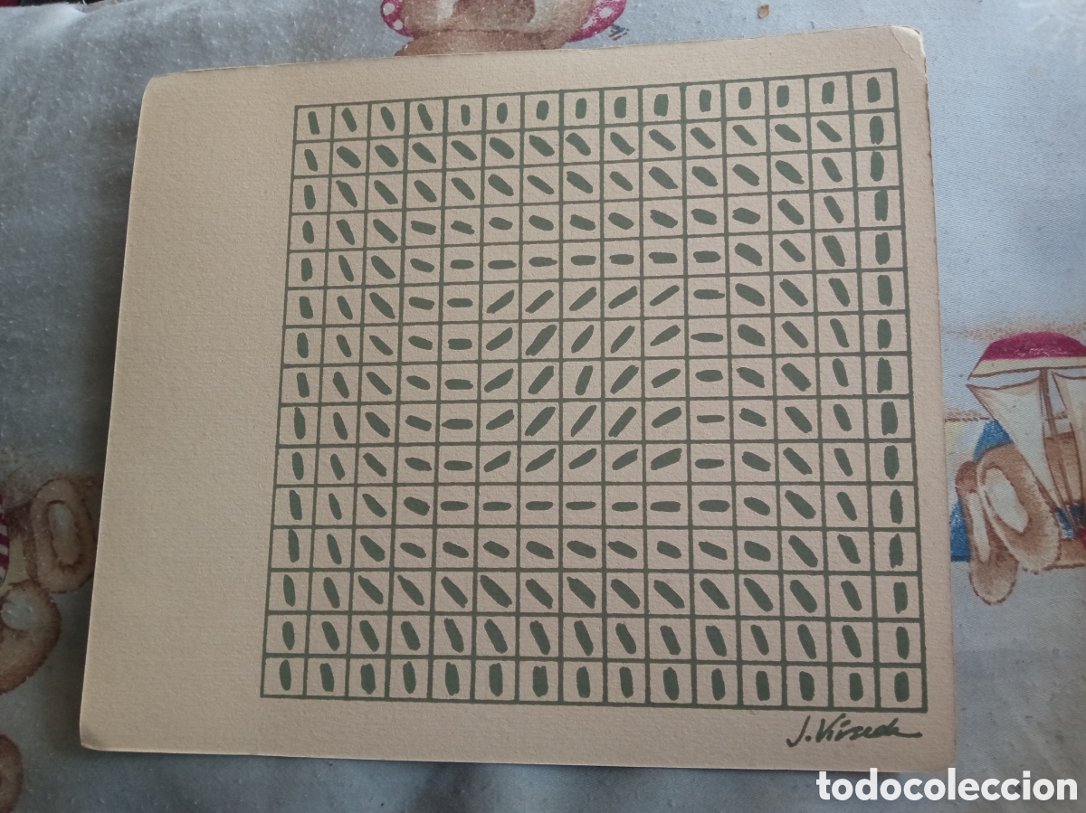 Arte: Serigrafia de Javier VIRSEDA, mide 20x17,3 cm
