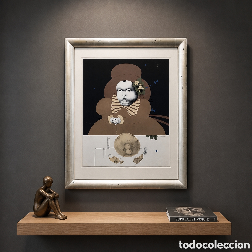 Arte: JUAN FERNANDEZ BEJAR. MALAGA 1946.SERIGRAFIA PRUEBA DE AUTOR .A&Ntilde;O 1987. OBRA 65x50 MARCO 89x69.