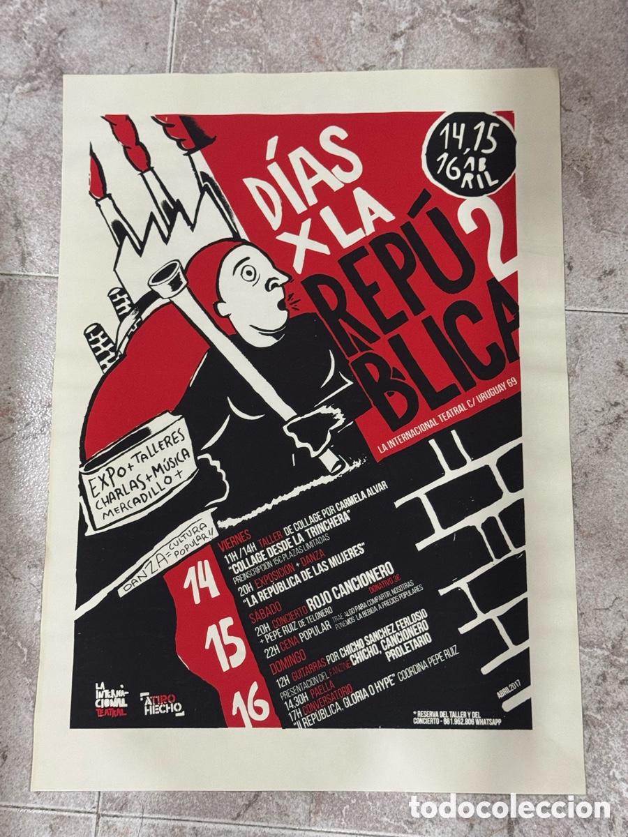 Kunst: Serigraf&iacute;a D&iacute;as por la Republica 2017 Val&egrave;ncia Atiro Hecho