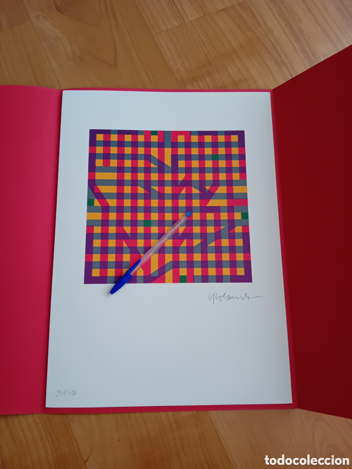 Arte: SERIGRAFIA 251/400 DEL DISE&Ntilde;ADOR CARLOS ROLANDO. FAD. BARCELONA. 2014