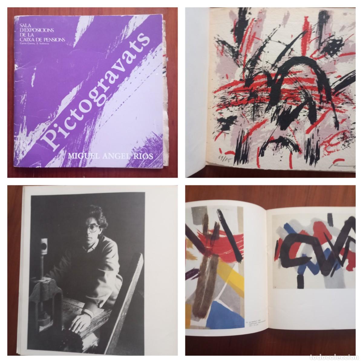 Arte: PICTOGRAVATS MIGUEL ANGEL RIOS INCLUYE SERIGRAFIA NUMERADA Y FIRMADA 21X21 CM 1985 U46