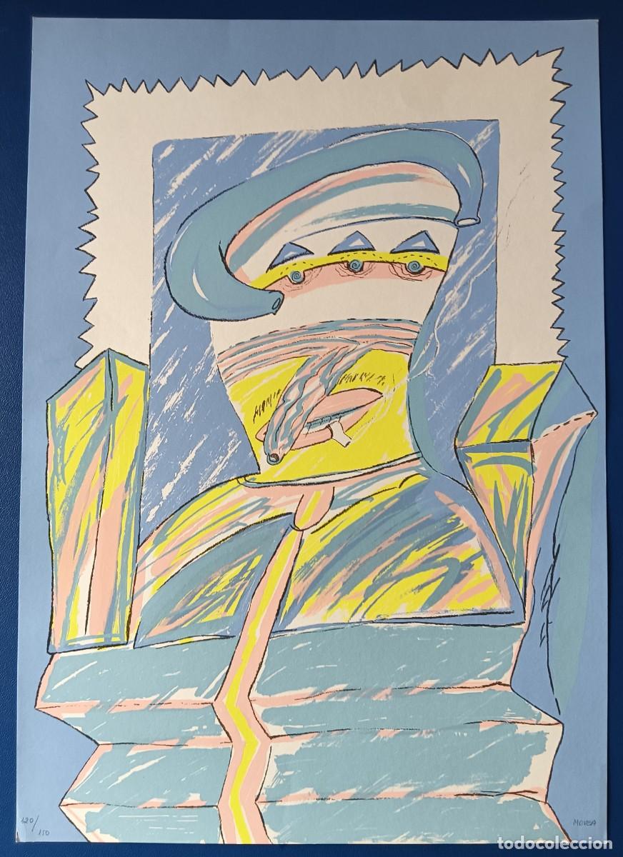 Arte: Jos&eacute; Morea (Chiva Valencia 1951-2022) serigraf&iacute;a 50x35cms firmada y num 120/150 en buen estado