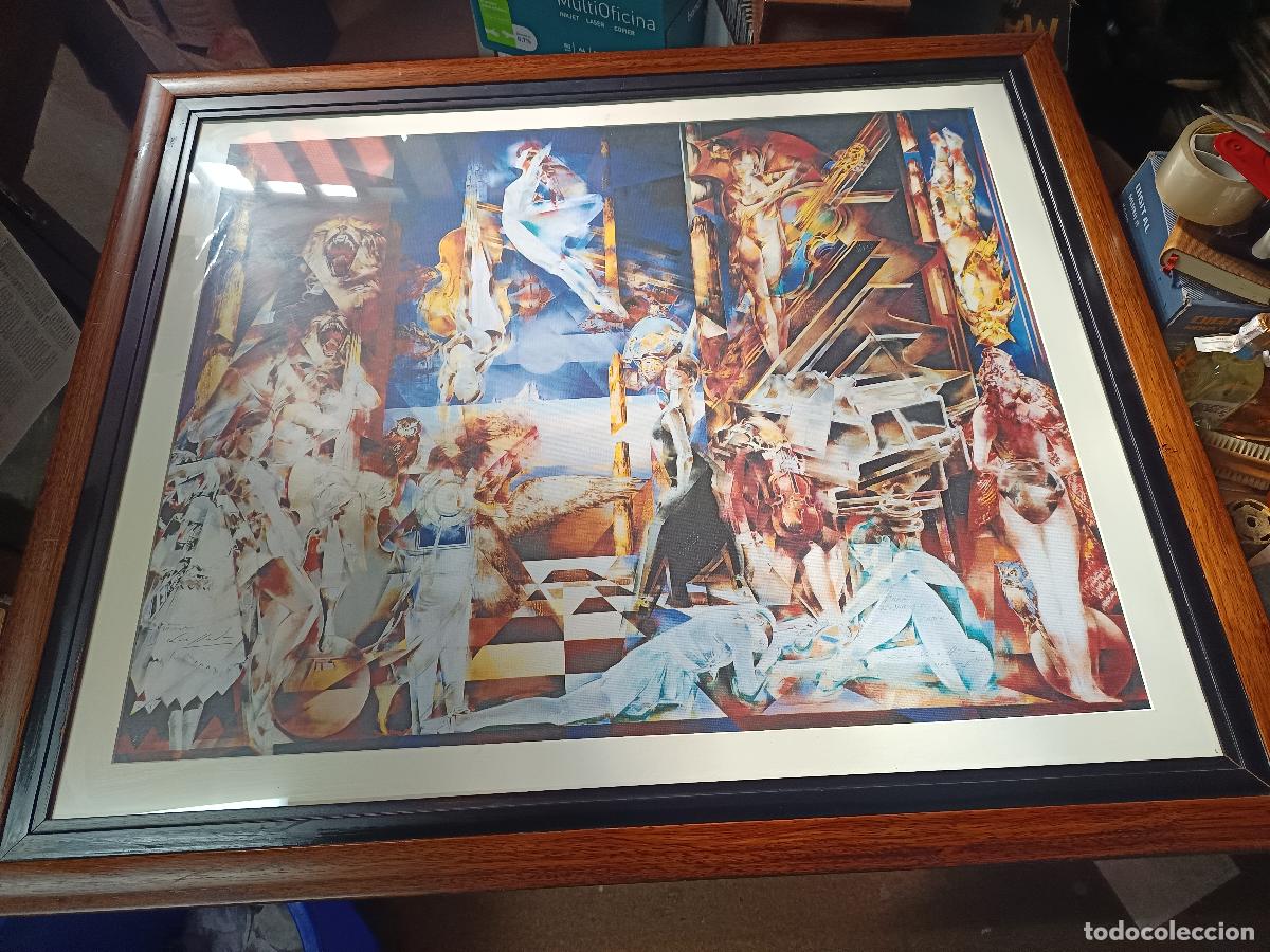 Arte: XERIGRAFIA ENMARCADA, FIRMADA Y DEDICADA POR XAIME QUESSADA PORTO OURENSE (1937-2007)