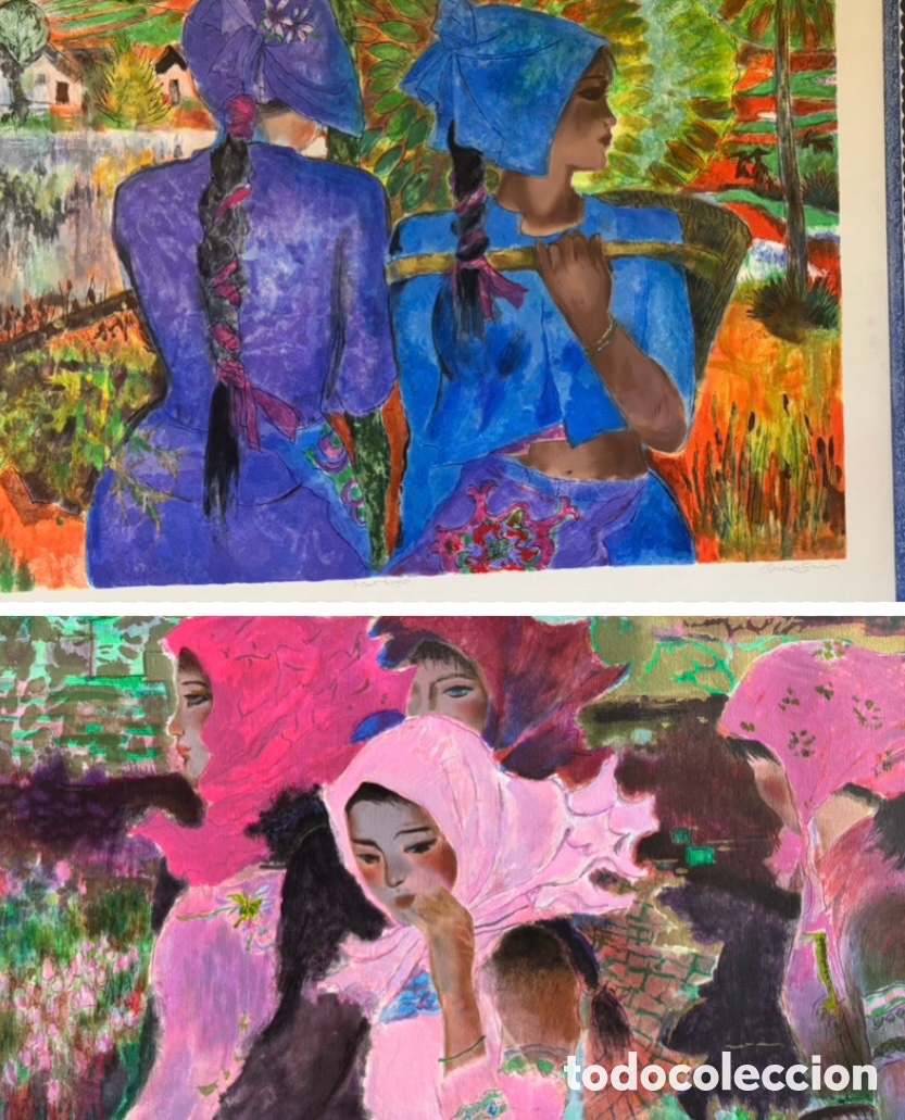 Arte: Lote 2 serigraf&iacute;as originales Ting Shao Kuang