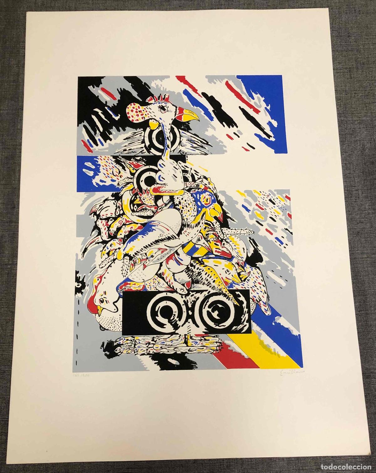 Arte: SERIGRAFIA DEL ARTISTA ZAMORANO EMILIANO RAMOS. A&Ntilde;OS 70. FIRMADA A LAPICERO