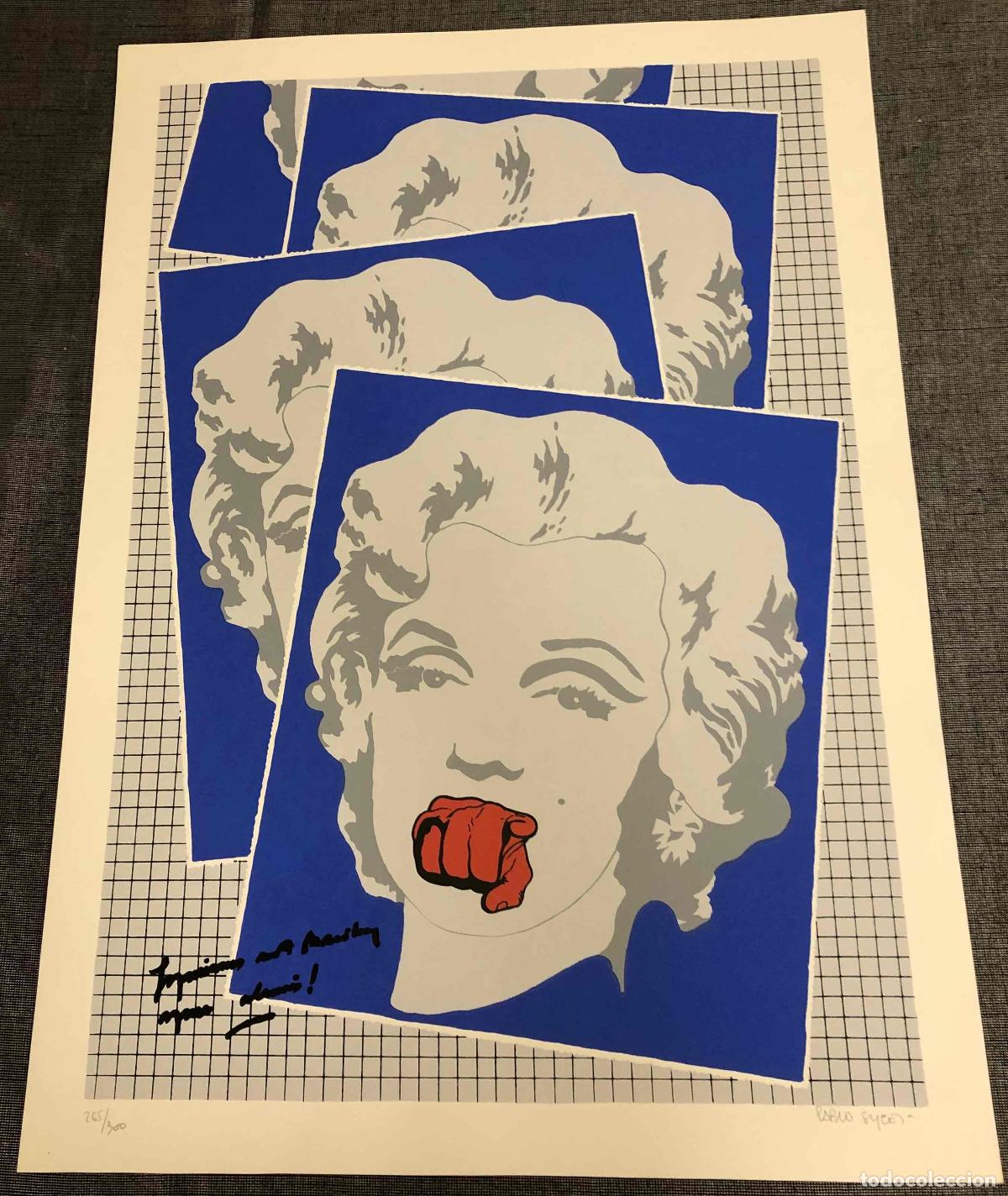 Arte: SERIGRAFIA OTRA NORMA, MARILYN DEL ARTISTA ONUBENSE PABLO SYCET. A&Ntilde;OS 70. FIRMADA A LAPICERO