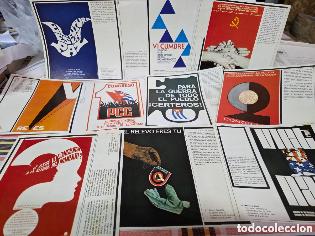 Art: 10 L&Aacute;MINAS SERIGRAFIADAS CUBA 1989