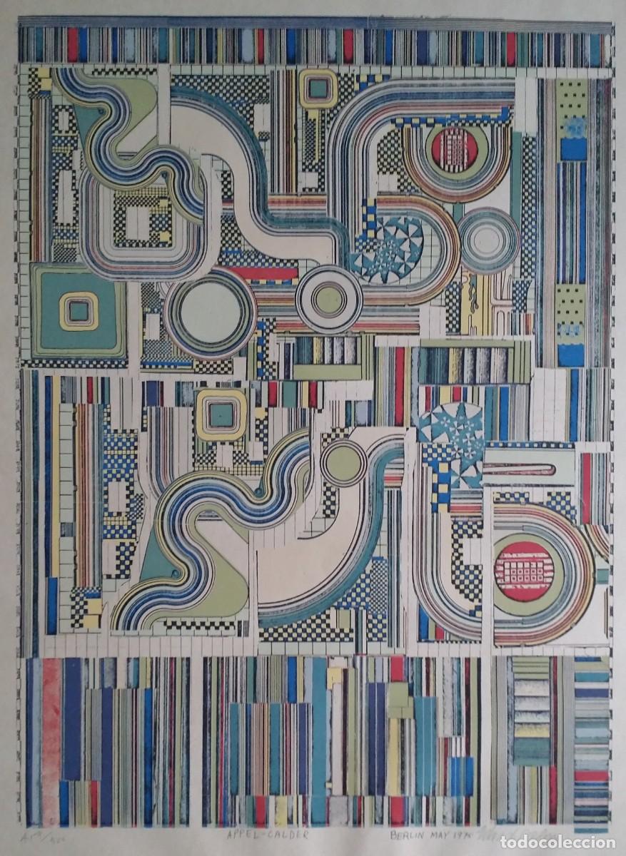 Arte: Eduardo Paolozzi (1924&ndash;2005). APPEL-CALDER, serigraf&iacute;a firmada a mano