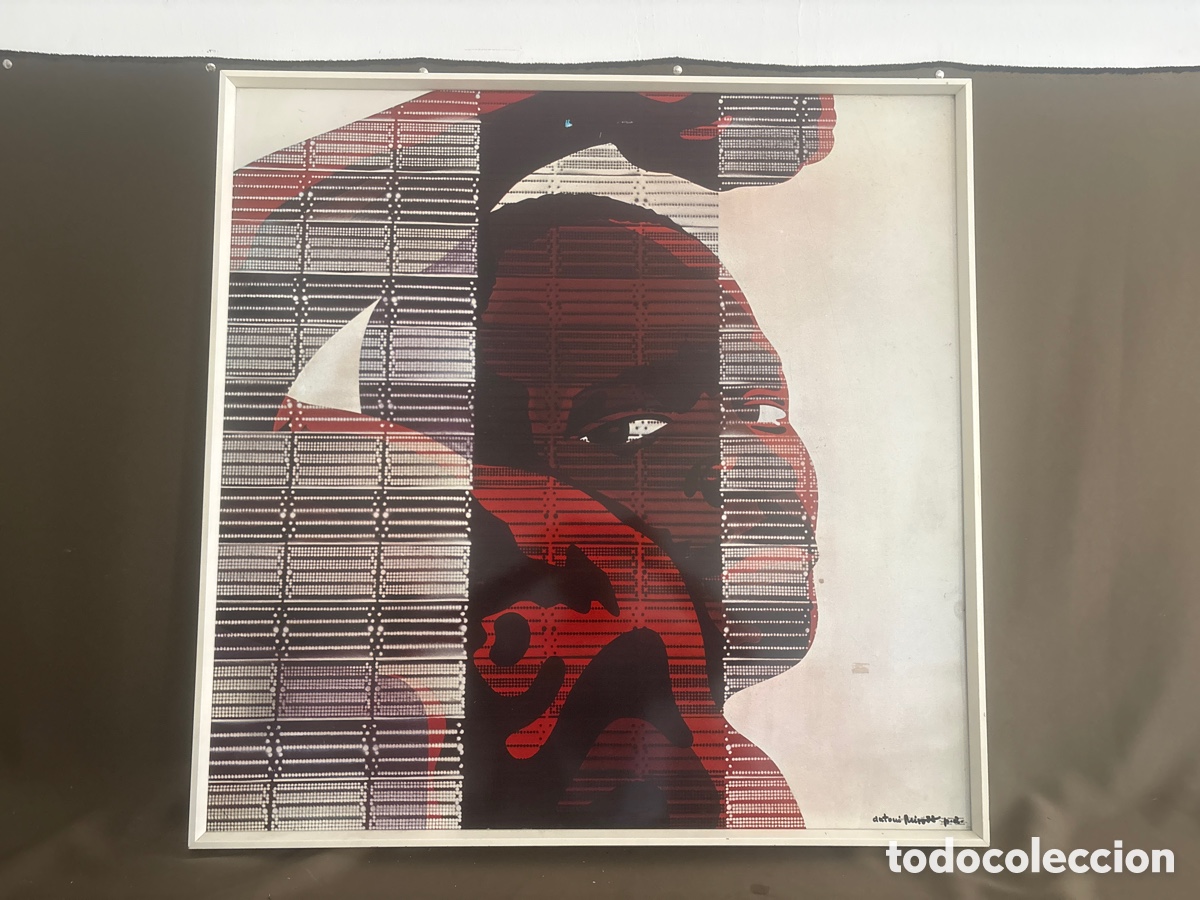 Arte: VENCEREM,ANTONI MIRO 1972,SERIGRAF&Iacute;A DEL ARTISTA ALCOYANO(ALICANTE)82,5x 82,5cm*FIRMA ORIGINAL.