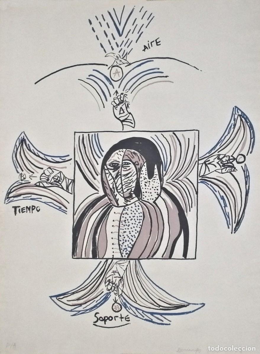 Arte: Domingo Mill&aacute;n, serigraf&iacute;a firmada a mano de 1978.