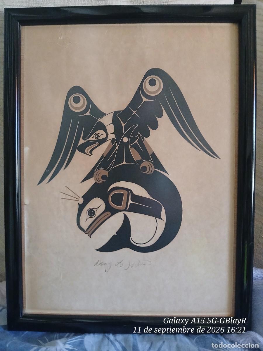 Arte: P&aacute;jaro de Trueno y Ballena. Doug LaFortune, S. XX.