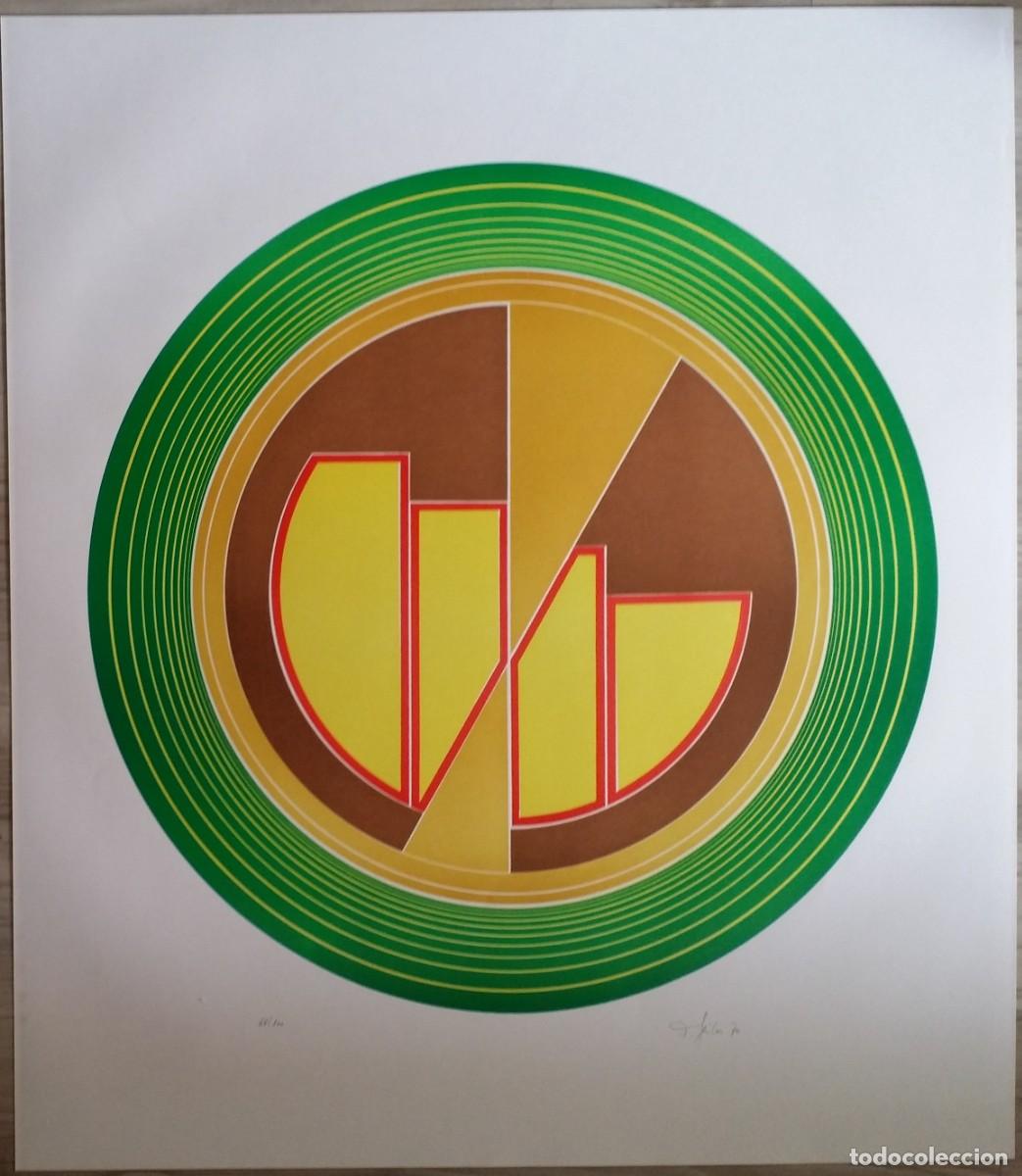 Arte: Friedrich Geiler (1946) - Serigraf&iacute;a firmada a mano y num. / OP ART