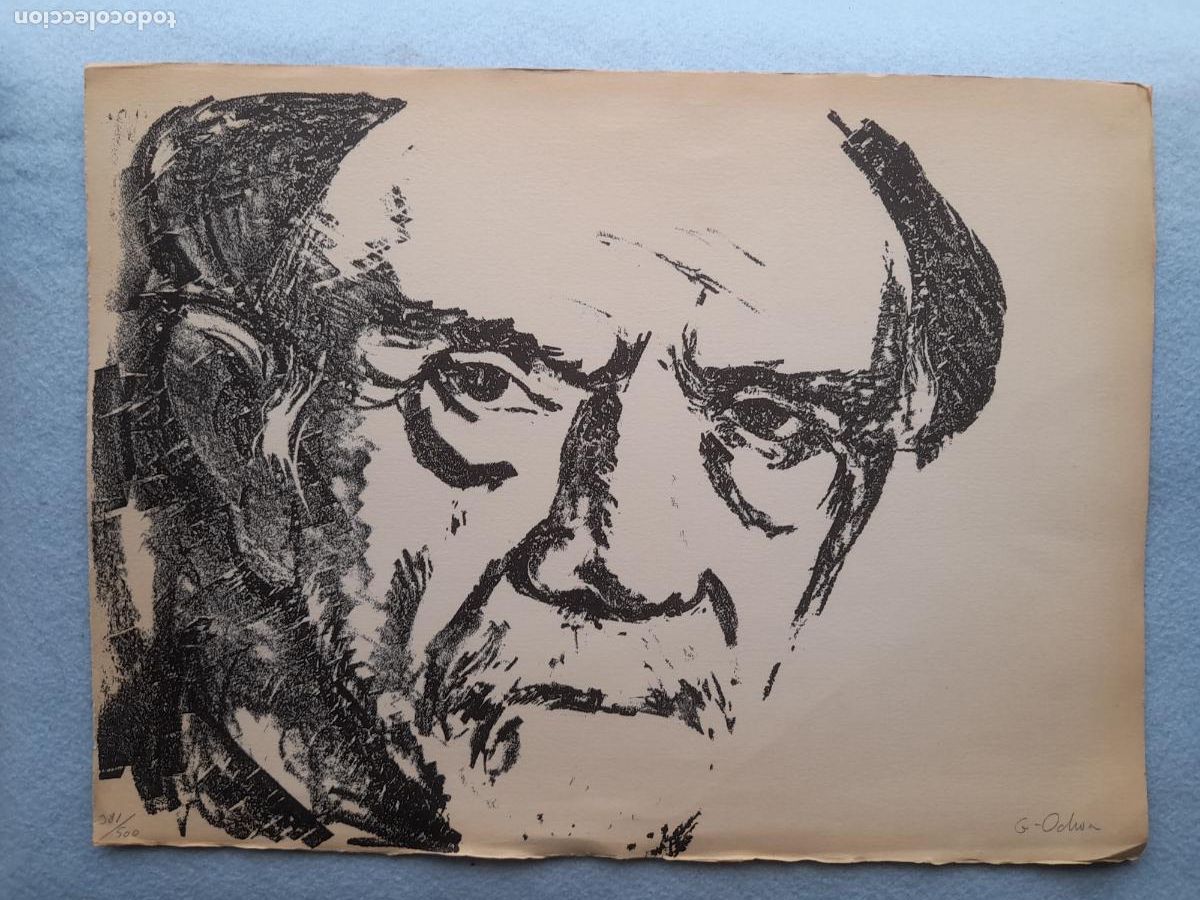 Arte: P&iacute;o Baroja. Serigraf&iacute;a por Luis Garc&iacute;a Ochoa. Numerada y firmada a l&aacute;piz.