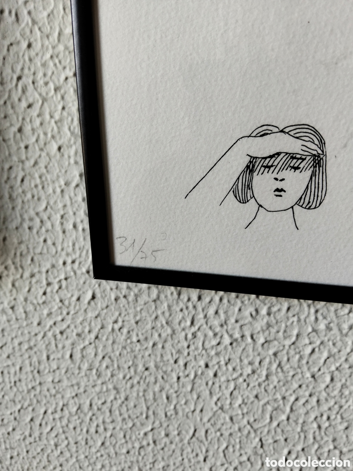 Arte: Eva Lootz. Serigraf&iacute;a. Enmarcado