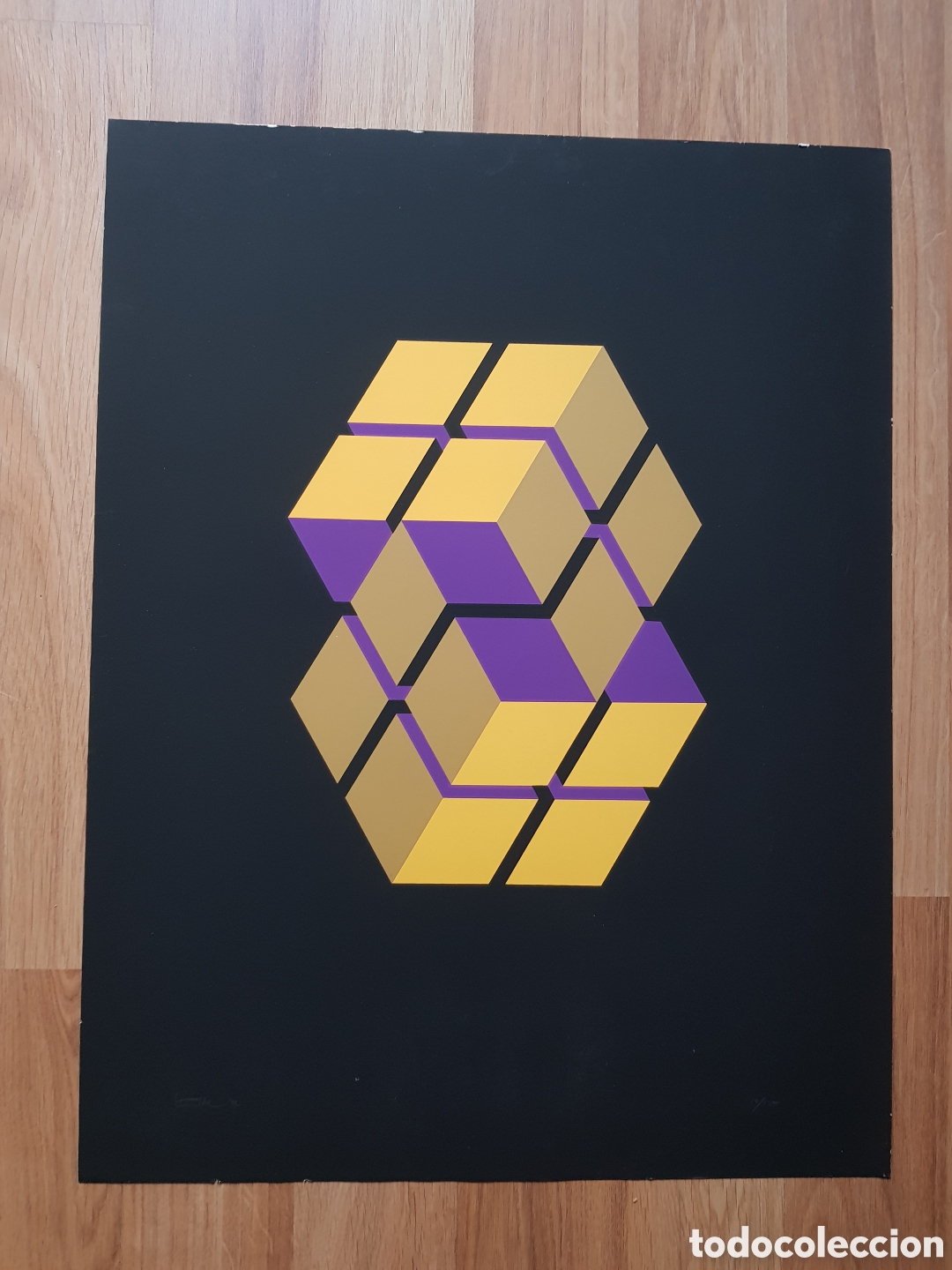 Arte: JOSE MARIA ITURRALDE (1942) -SERIGRAFIA &rdquo;FIGURA IMPOSIBLE&rdquo;