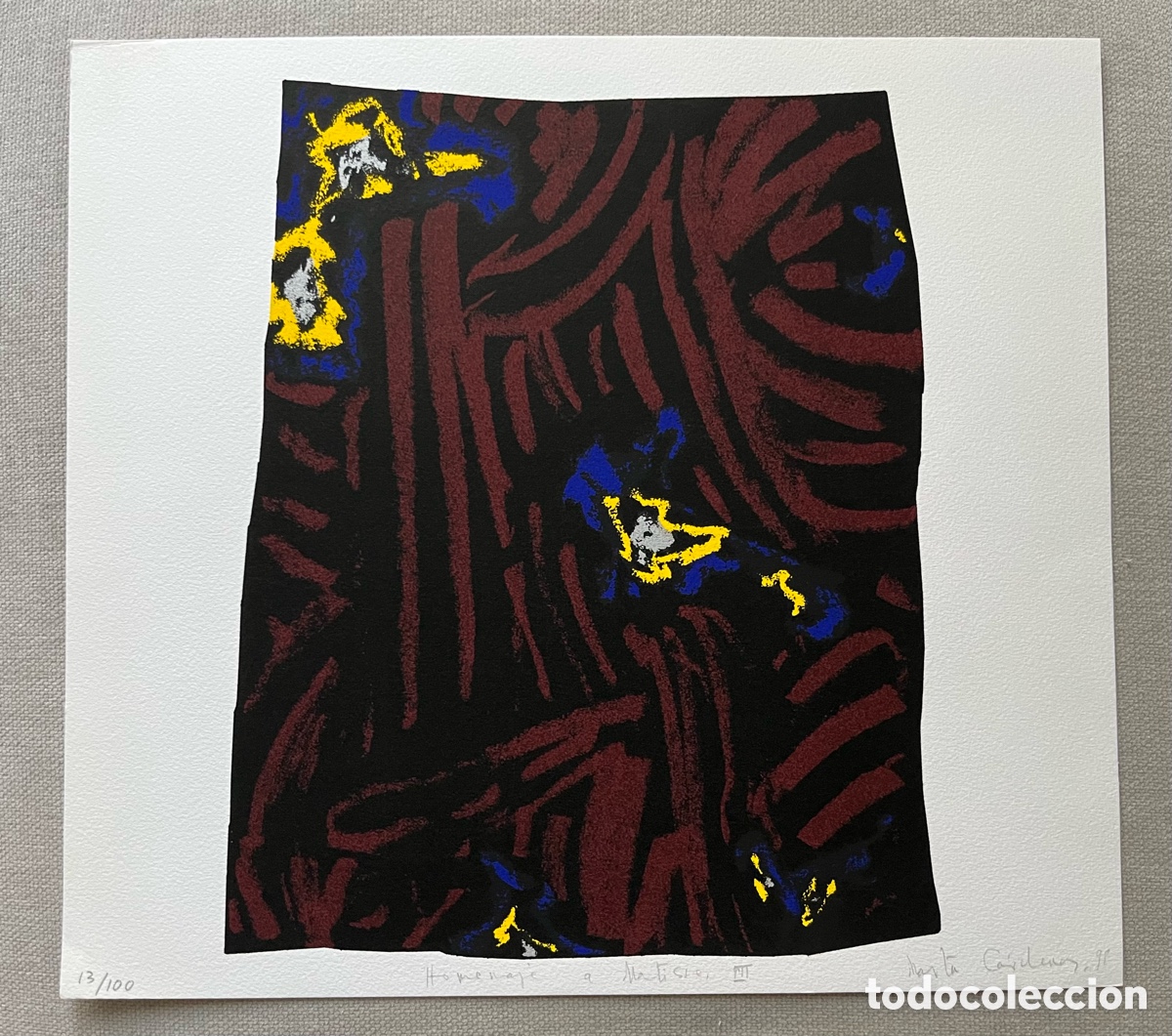 Arte: Serigraf&iacute;a de Marta Cadenas - Homenaje a Matisse III