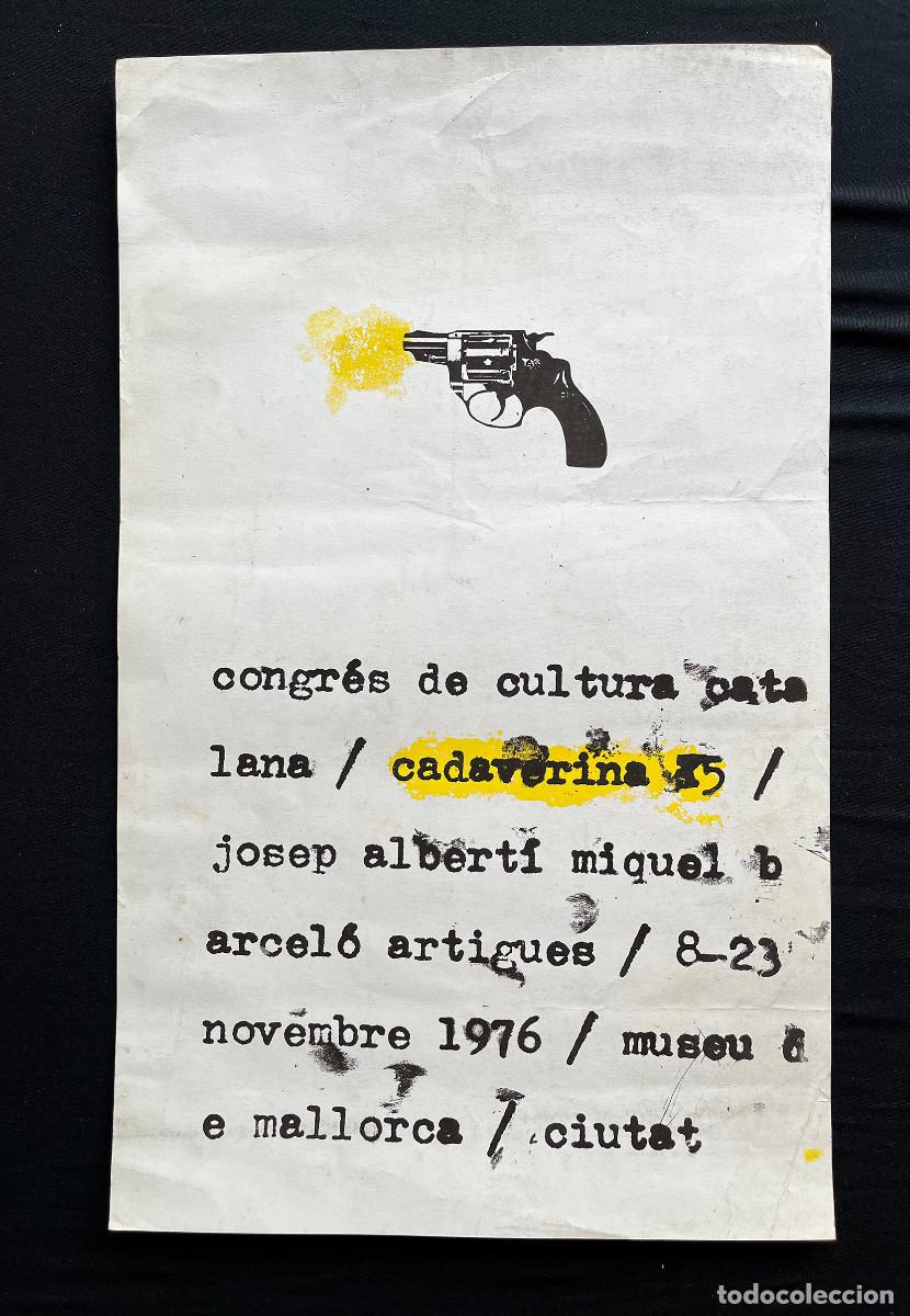 Arte: CARTEL ORIGINAL MIQUEL BARCEL&Oacute;, CADAVERINA 15, 1976