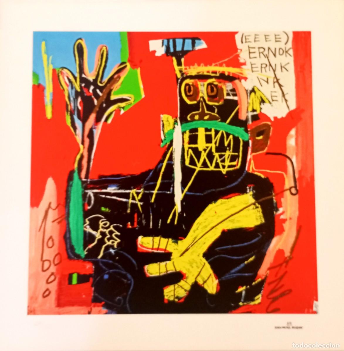 Art: BASQUIAT - DESCONOCIDO ( ERNOK ) - 1983 - CERTIFICADO - 40 X 40 - A MANO 65/150
