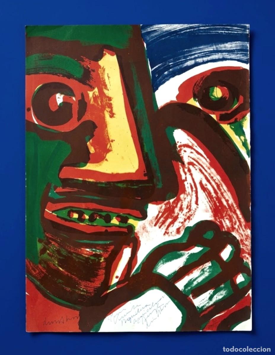 Arte: BENGT LINDSTR&Ouml;M (SUECIA,1925-2008) &laquo;Tempter no. 9&raquo; (Frestaren n&ordm;9) de 1981 (72 x 53) n&ordm; 134/150
