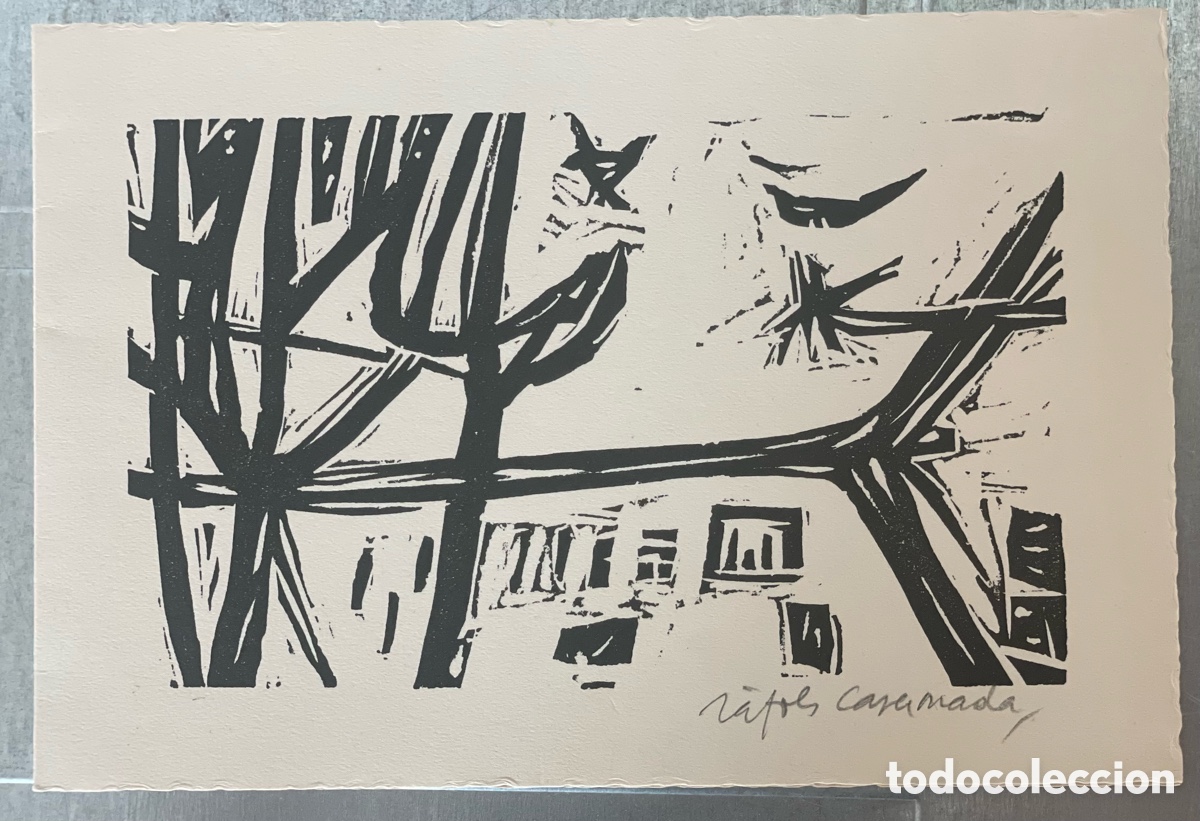 Arte: R&agrave;fols Casamada, Albertina. Serigraf&iacute;a 1959