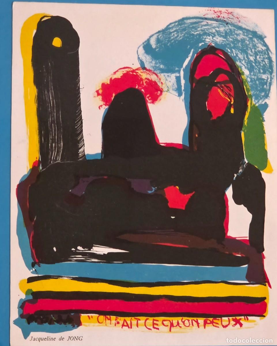 Arte: ​Litograf&iacute;a Original Jacqueline de Jong (1967) - &rdquo;On fait ce qu'on peux