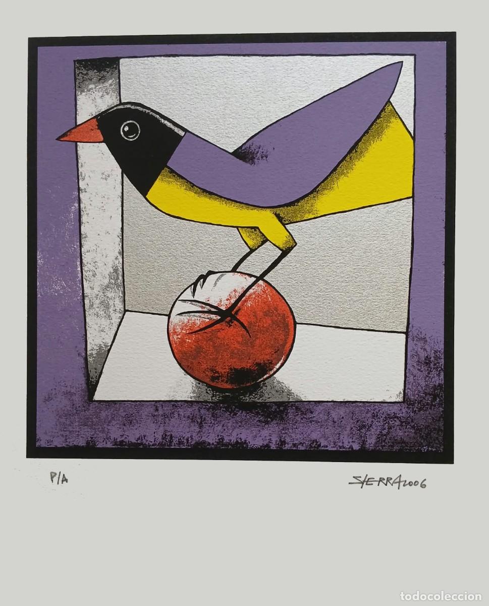 Arte: Manuel Sierra. Obra gr&aacute;fica original firmada.