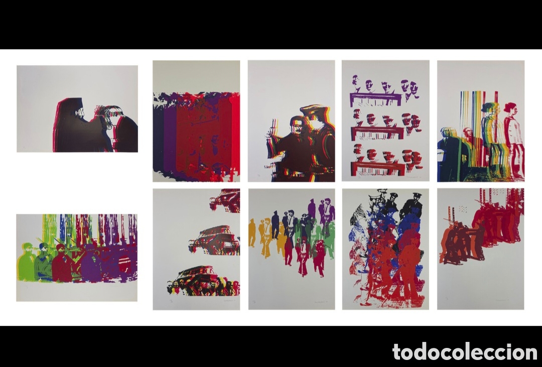 Arte: DORAZIO PAOLO STORIAUNO 1970 - 10 x Serigraf&iacute;as 68x49 cm - Firma, fecha y tirada l&aacute;piz ex.40/90
