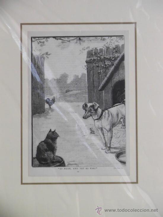Arte: Grabado con perro - Foto 1